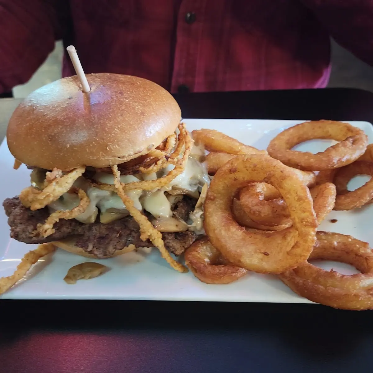 Mushroom Swiss Burger