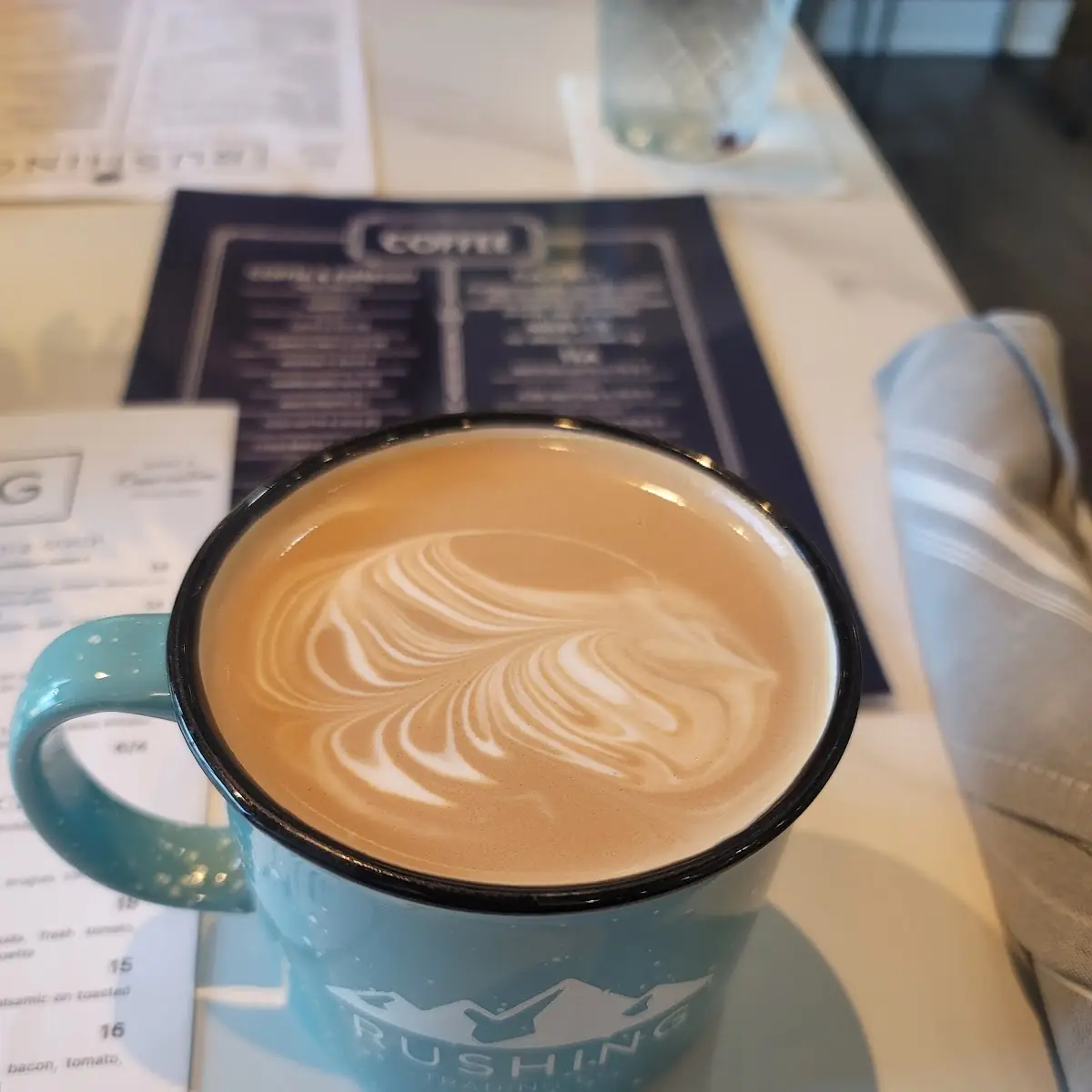 Blueberry Muffin Latte with Oat Milk