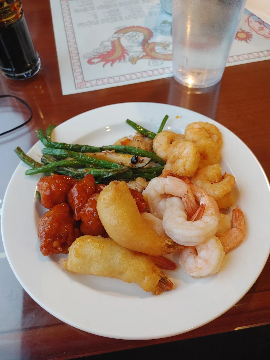Mussels w Green Beans Breaded Shrimp Garlic Shrimp & Prawns, Driftwood Restaurant Campbell River