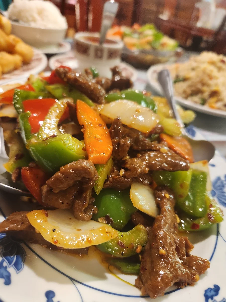 Szechuan Beef, Driftwood Restaurant Campbell River