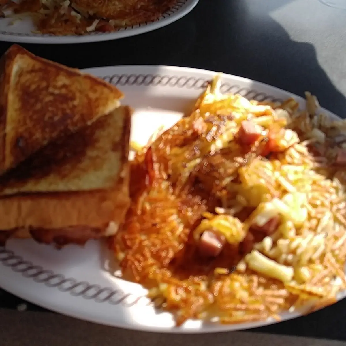 Texas Steak Sandwich with Hashbrowns