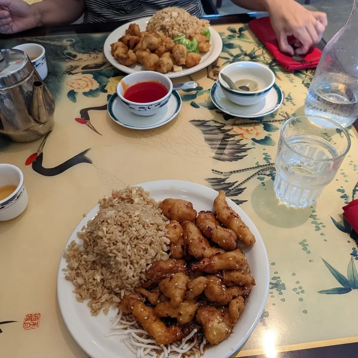 Sesame Chicken and Fried Rice