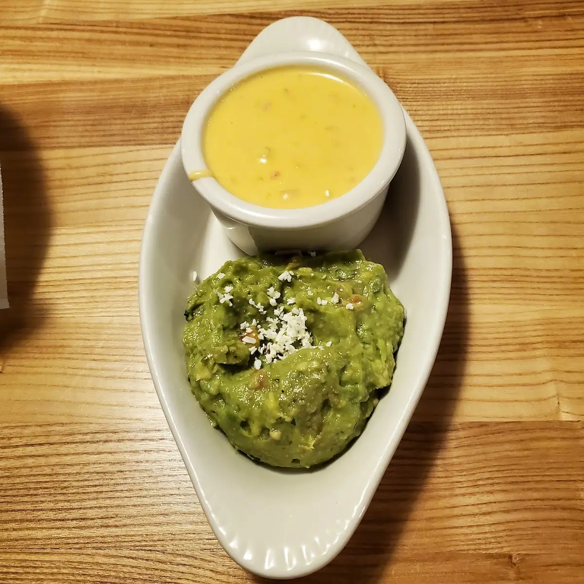Guacamole and Queso Dip