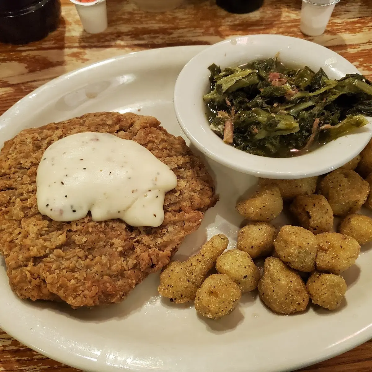Chicken Fried Chicken and Mashed Potatoes and Gravy