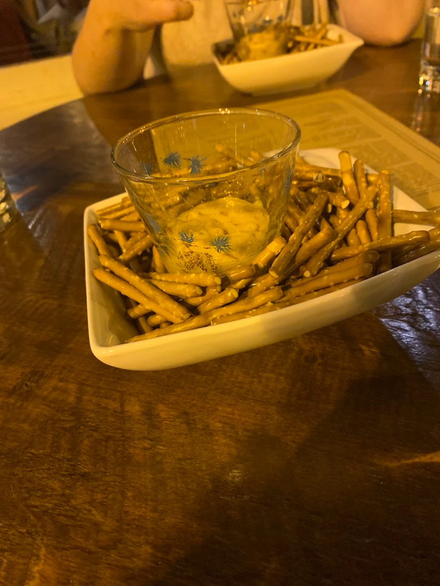 Pretzel with Bar Sauce, The Relic Lobby Bar