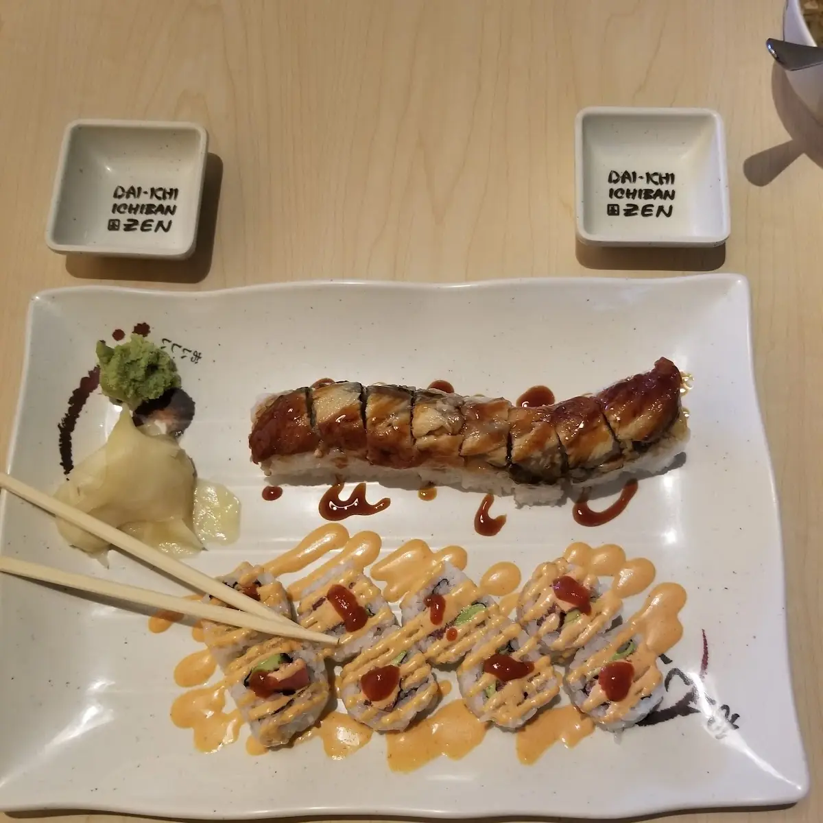 Eel Roll and Spicy Tuna Roll