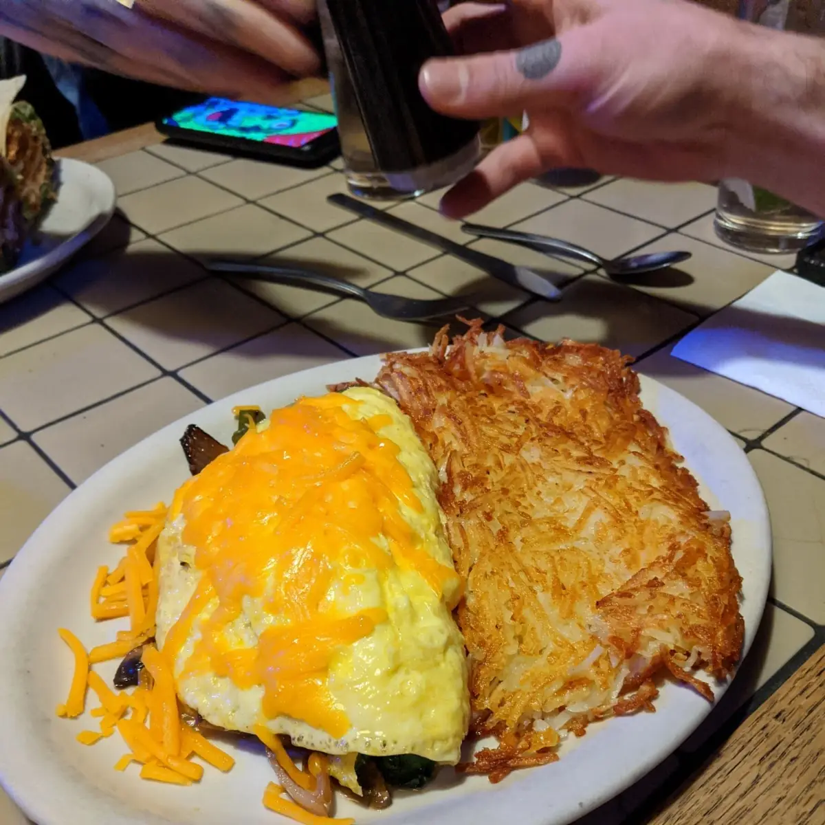 Veggie Omelet with Potatoes