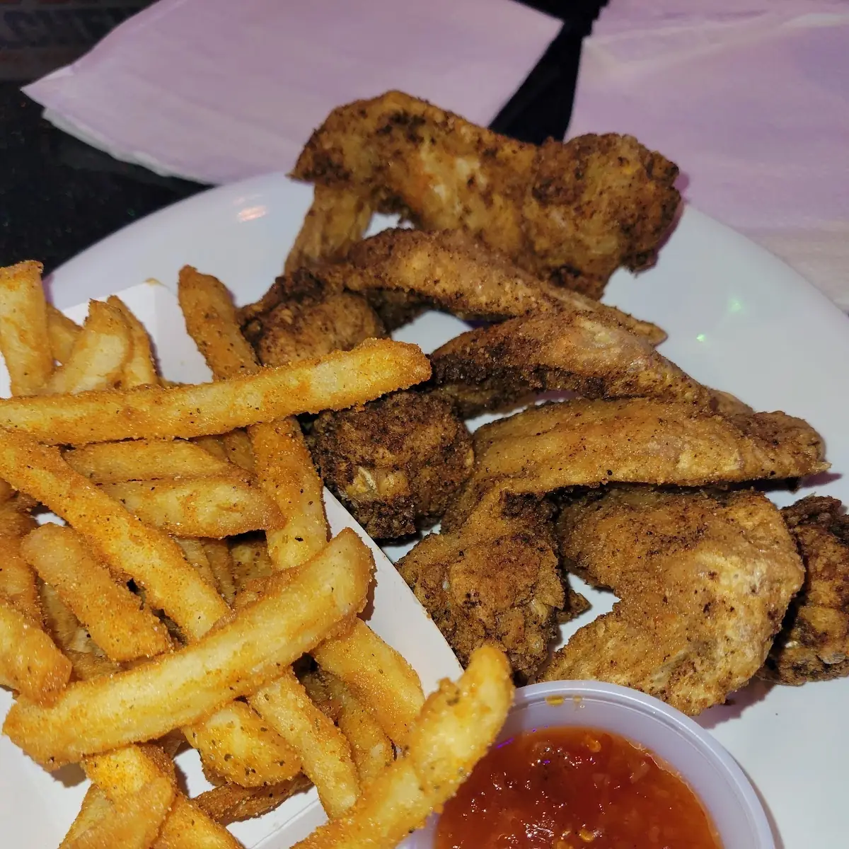 Chicken Wings and Fries