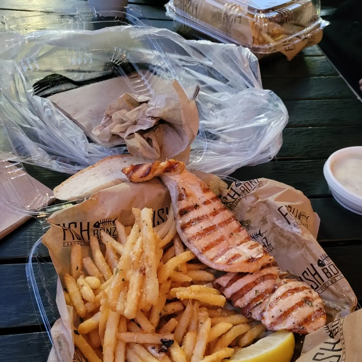 Grilled Salmon with Garlic Butter