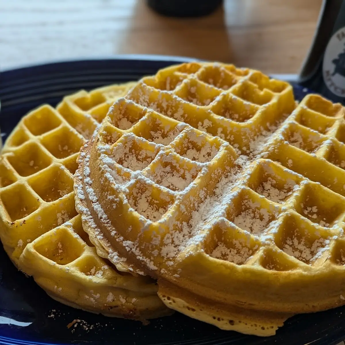 Belgian Waffle with Blueberries