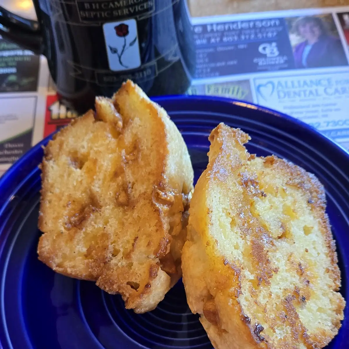 Pineapple Butterscotch Chip Muffin Grilled