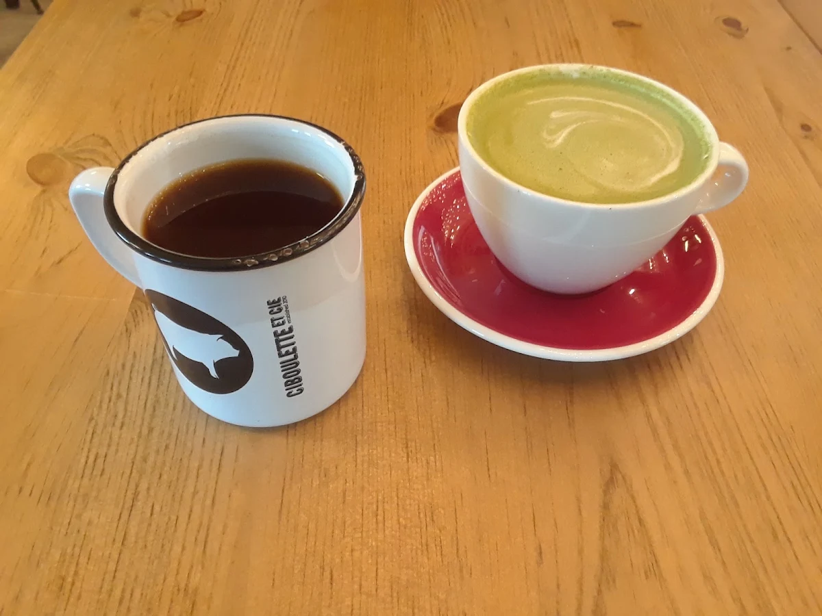Americano and Matcha Latte