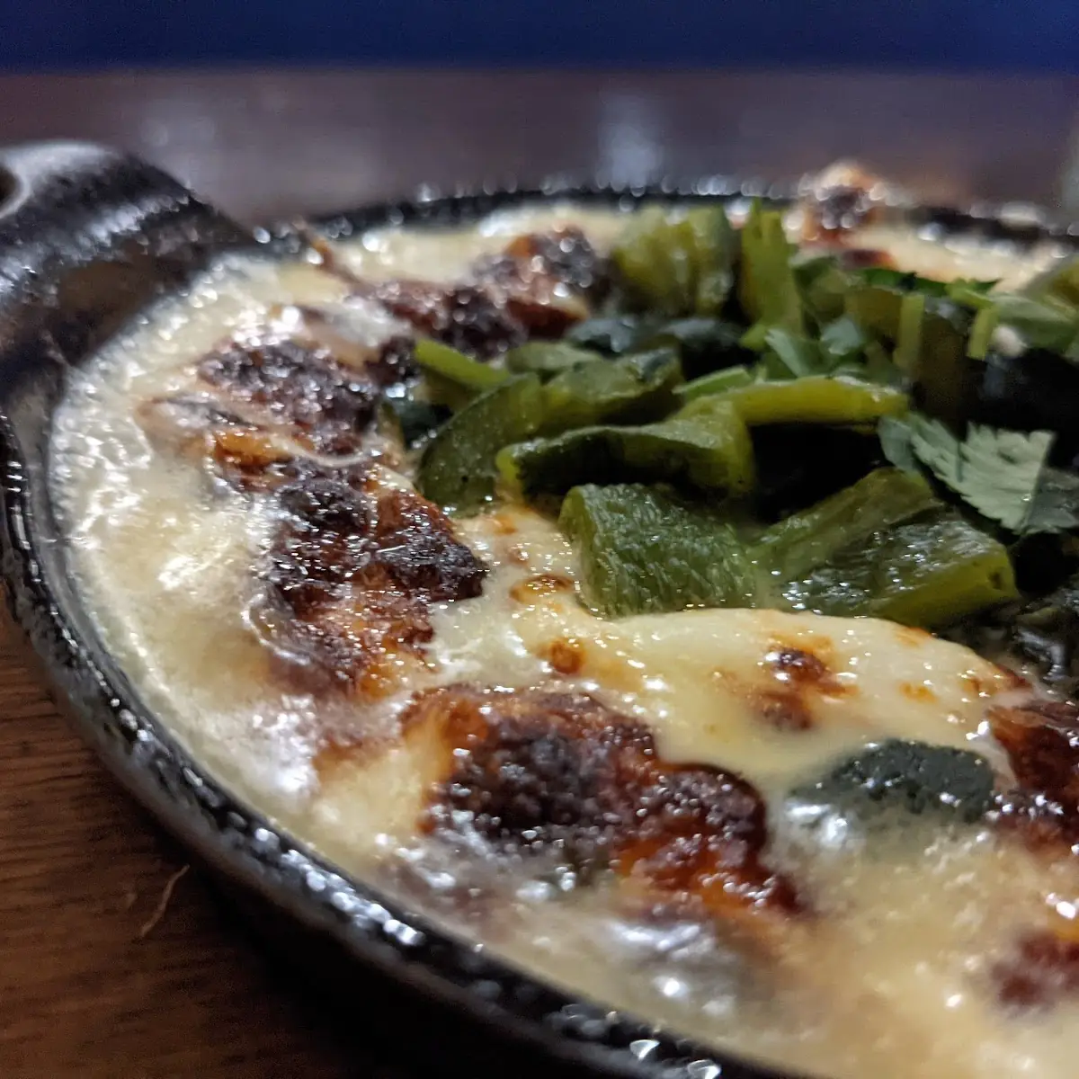 Queso Fundido w Roasted Poblano Pepper