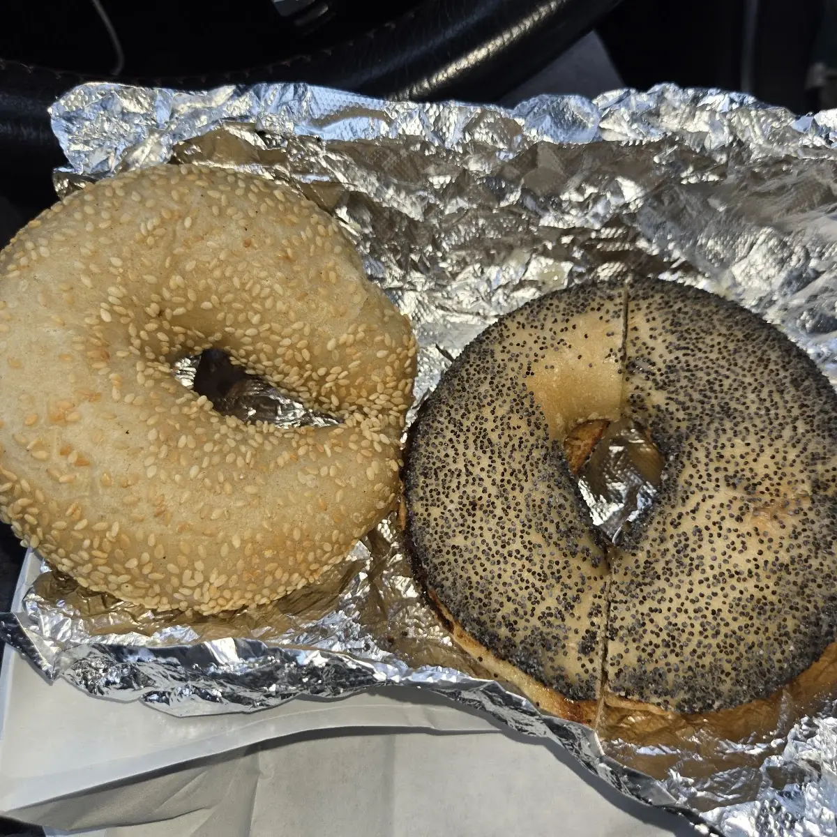 Sesame Seed Bagel & Poppy Seed Bagel