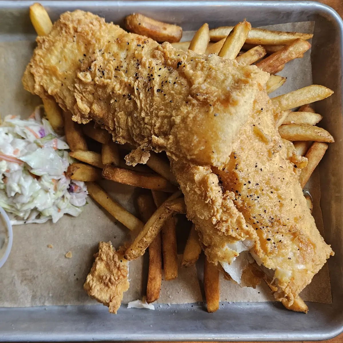 Fish & Chips with Coleslaw