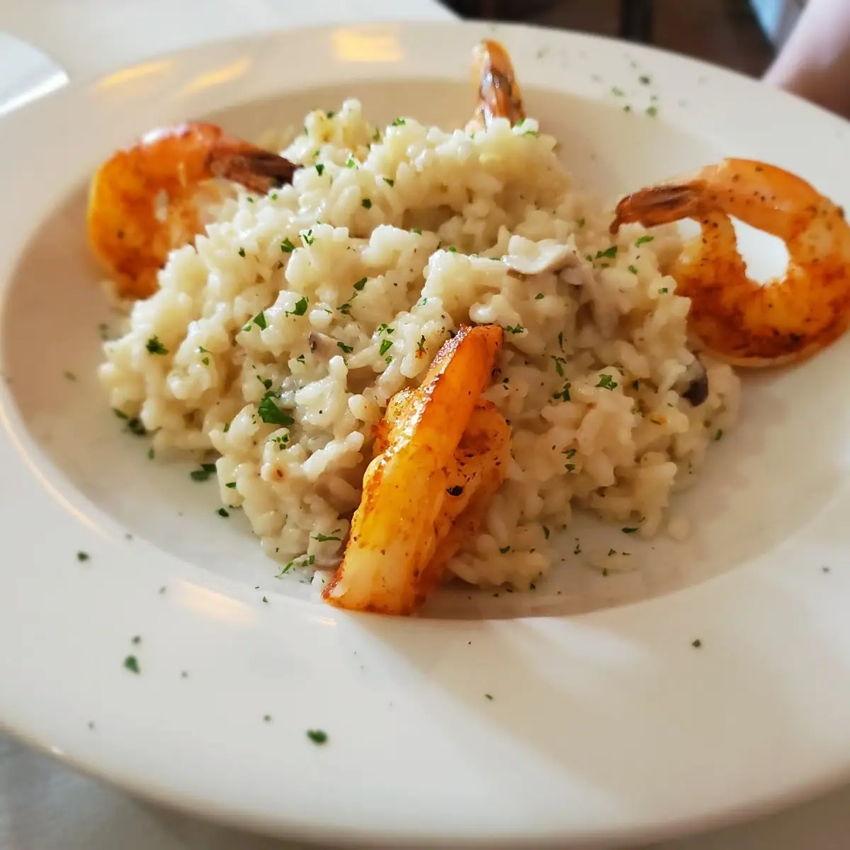 Risotto with Grilled Shrimp