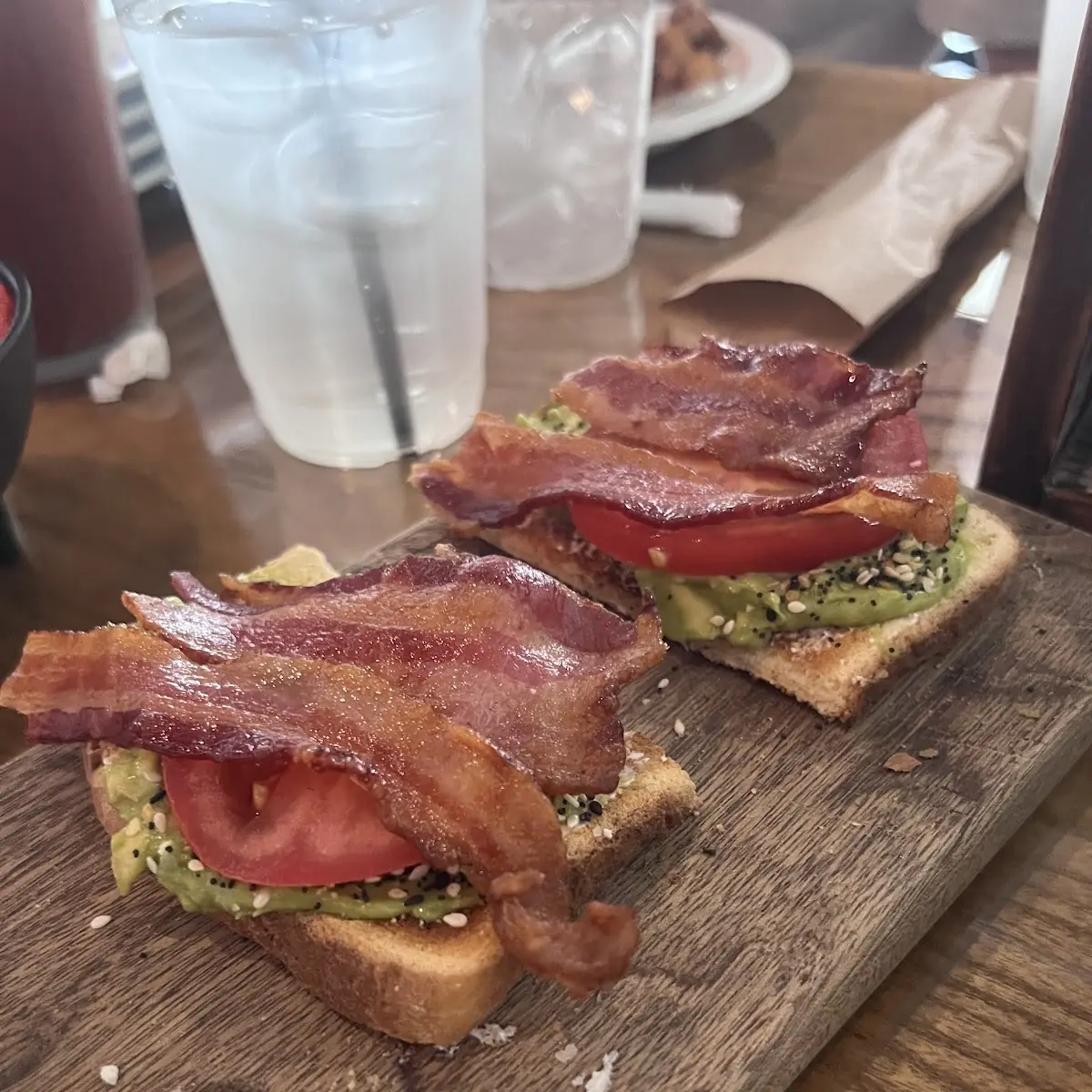 Guacamole and Bacon Toast