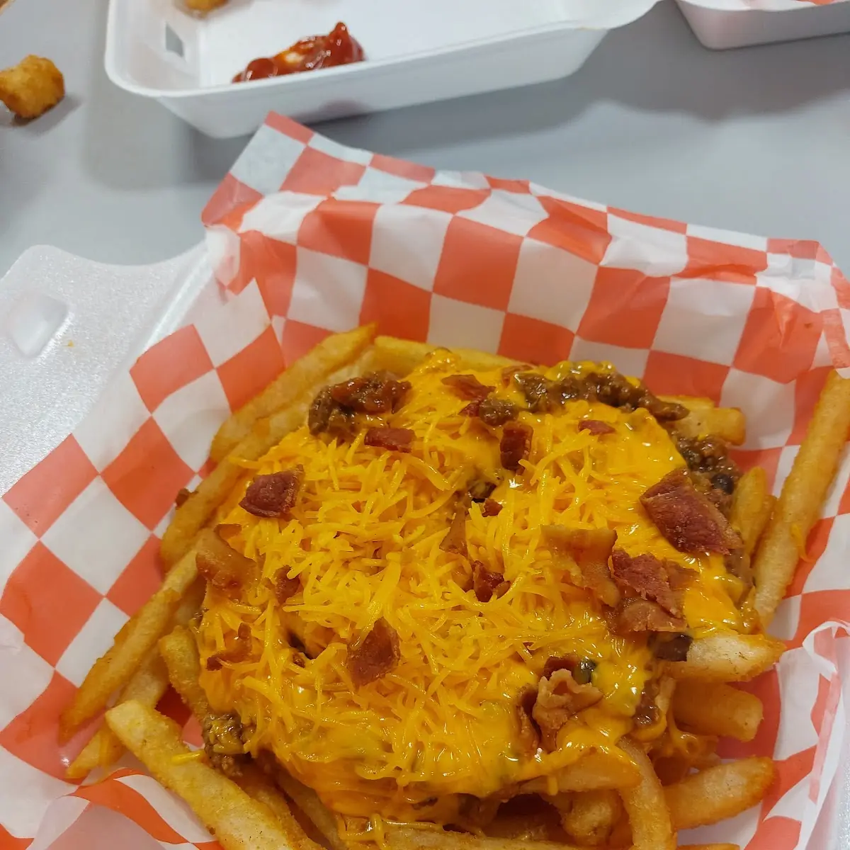 Loaded Chill Cheese Fries