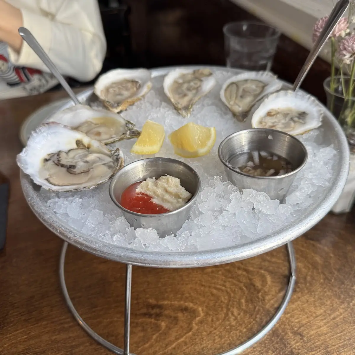 Fresh Oysters Served on Ice