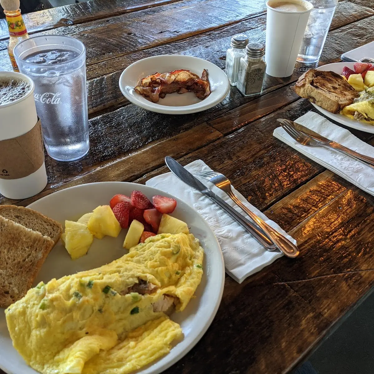 Blackened Salmon Omelet