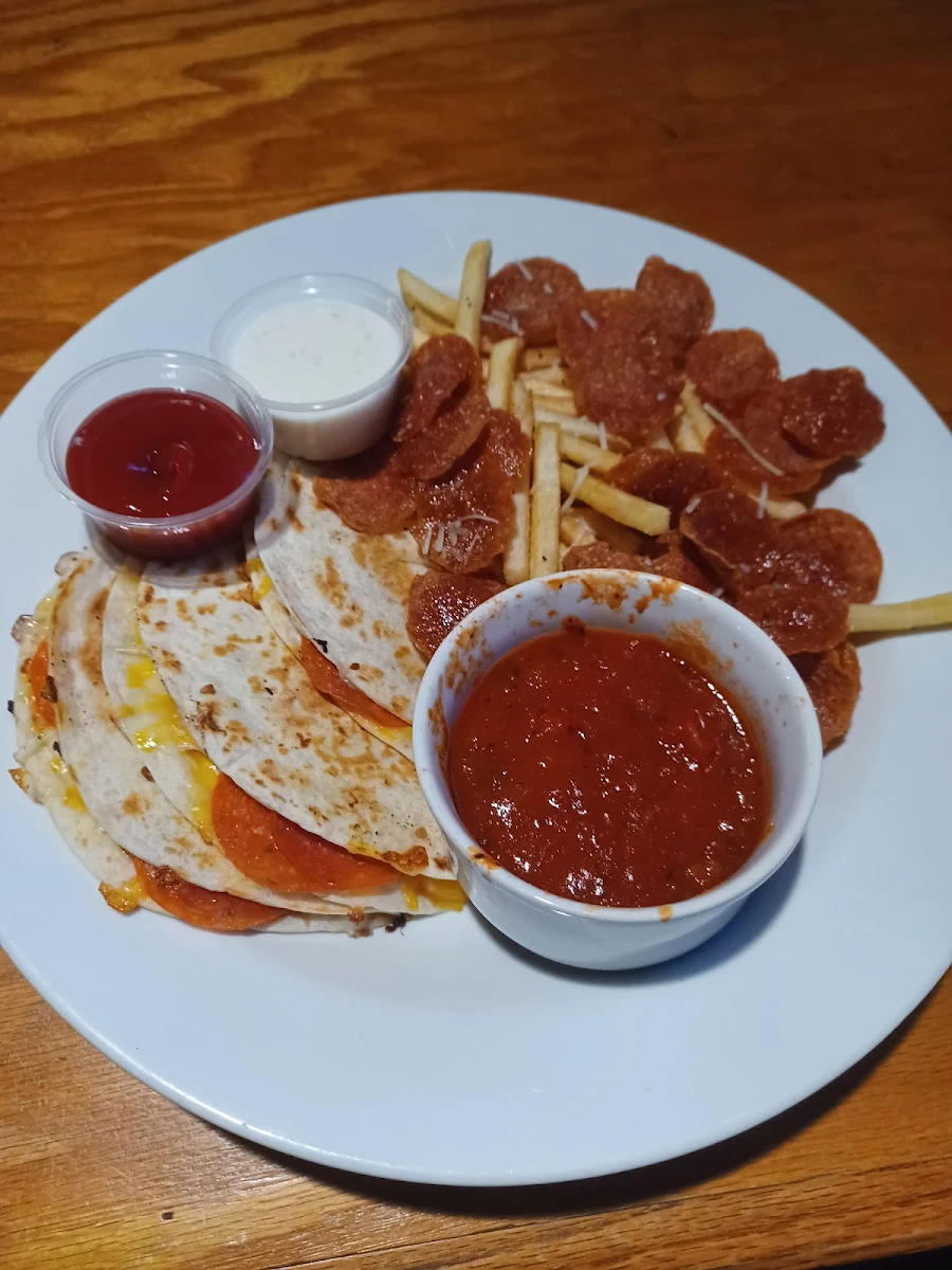 Pepperoni and Cheese Quesadilla
