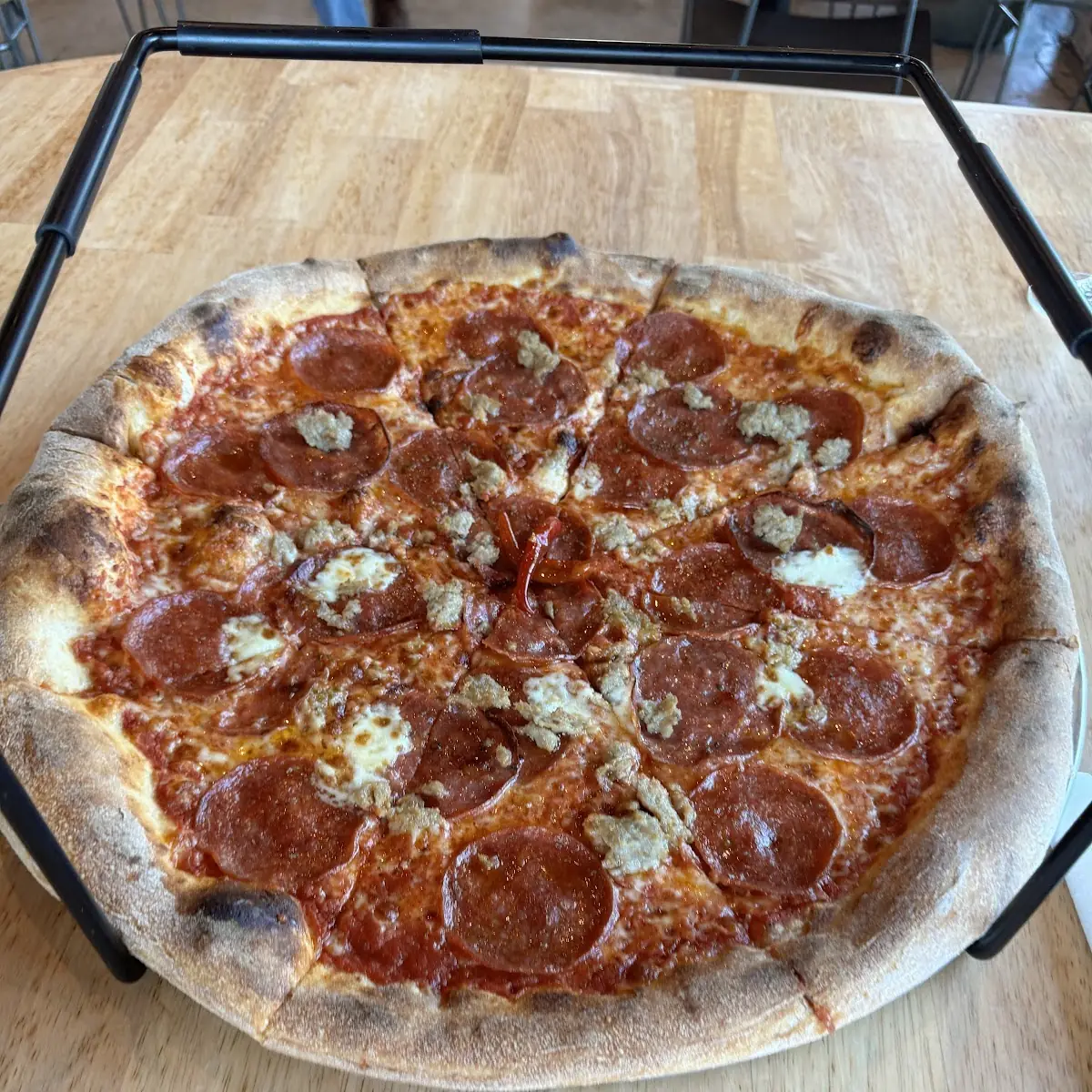 Pepperoni and Sausage Pizza