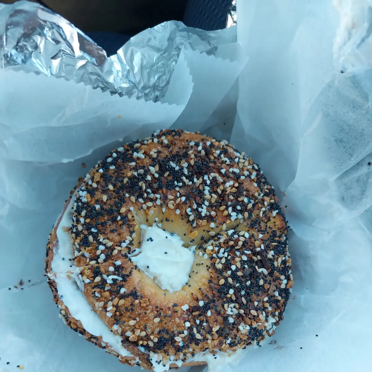 Everything Bagel with Cream Cheese