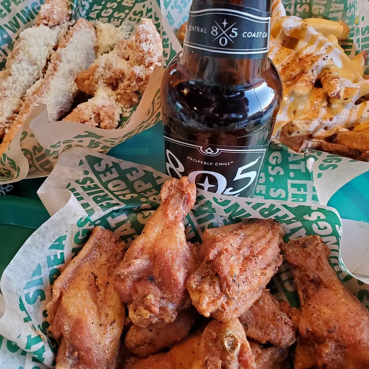 Spicy Orange Chicken Wings with Celery