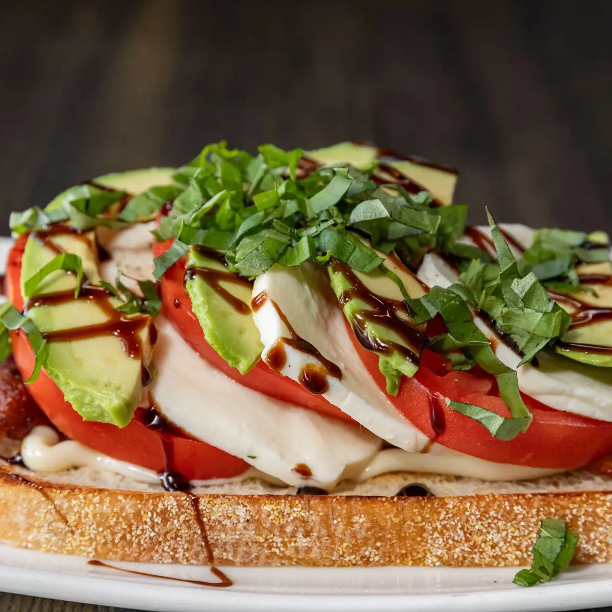 Open Faced Caprese