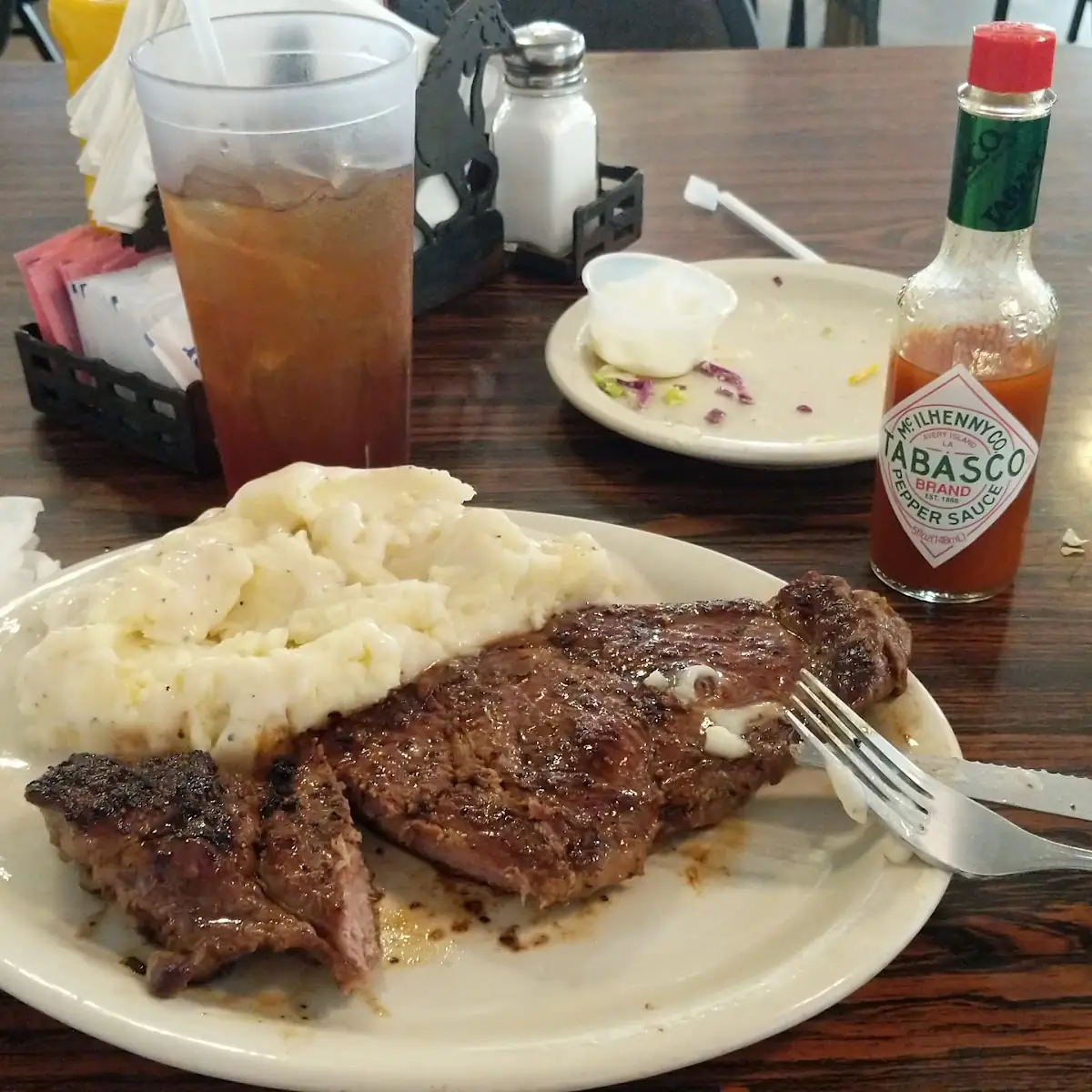 12 Oz Ribeye Steak with Mashed Potatoes