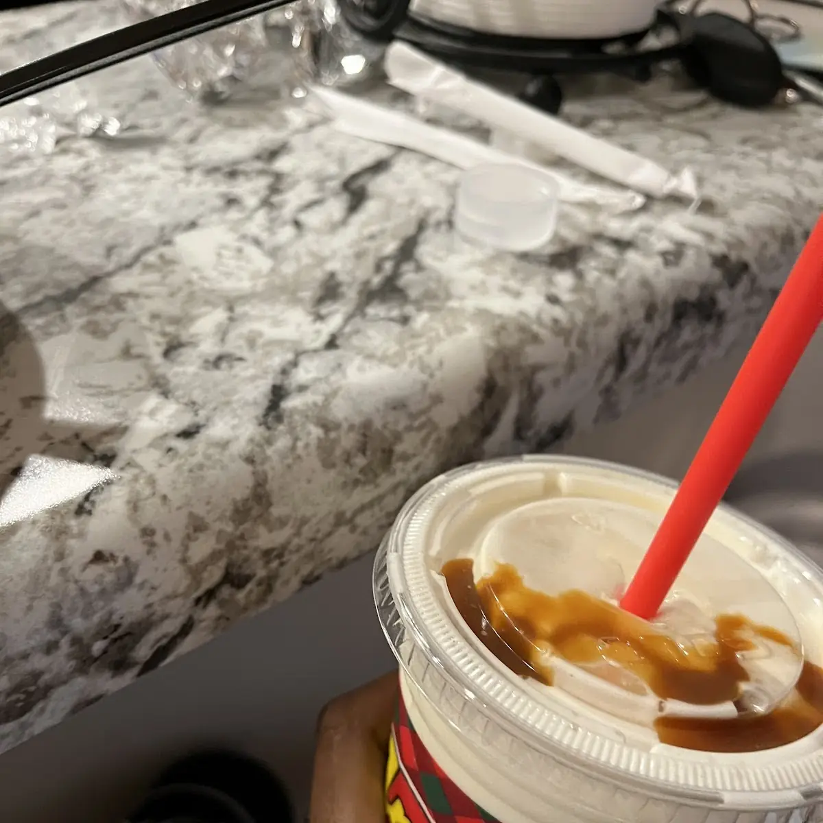 Vanilla Shake with Caramel