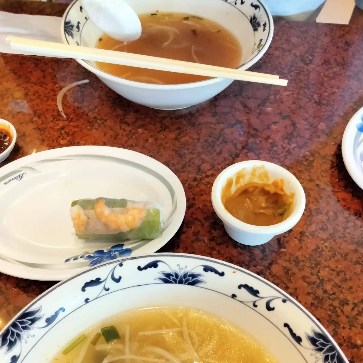 Steak Tendon Pho Spring Roll