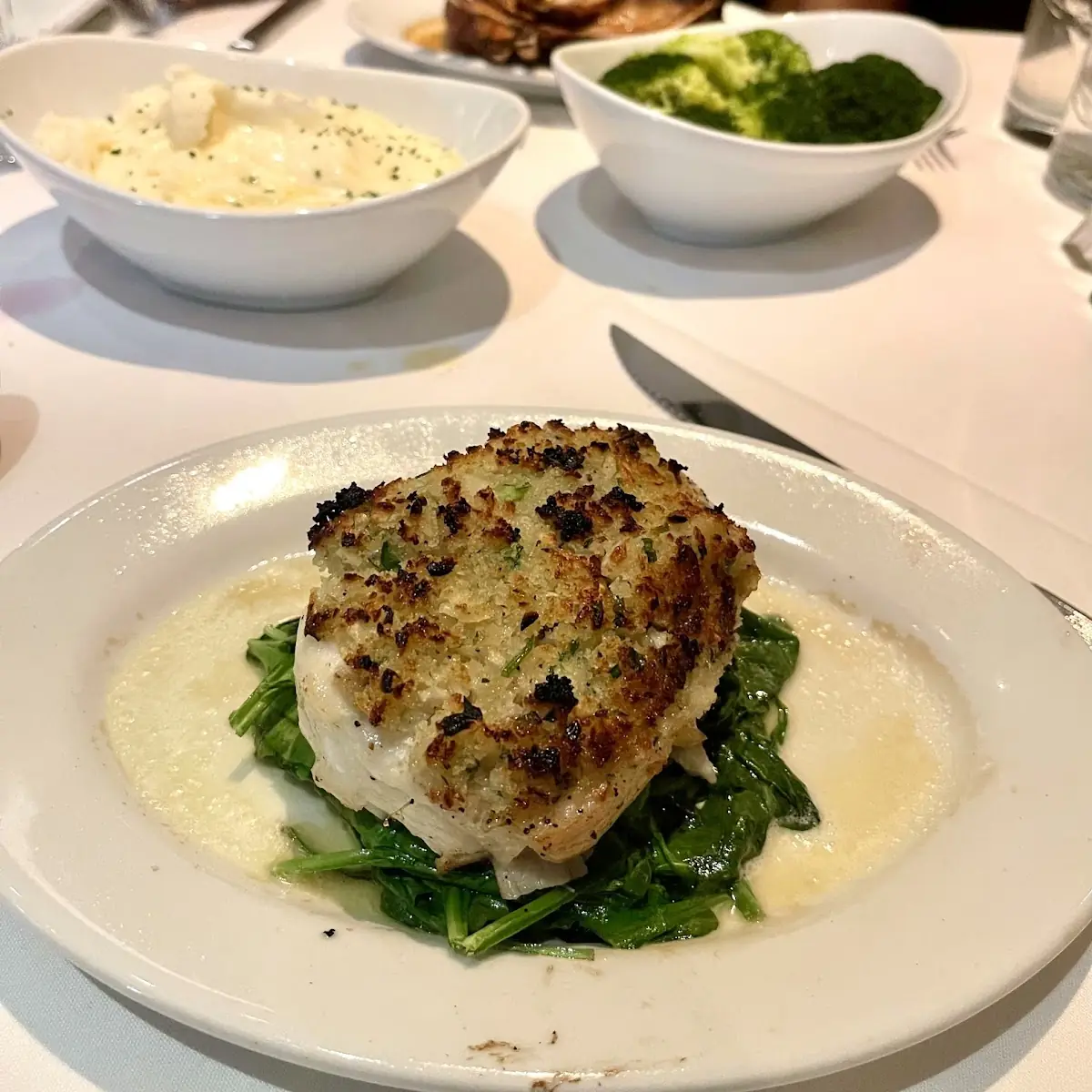 Garlic Crusted Sea Bass