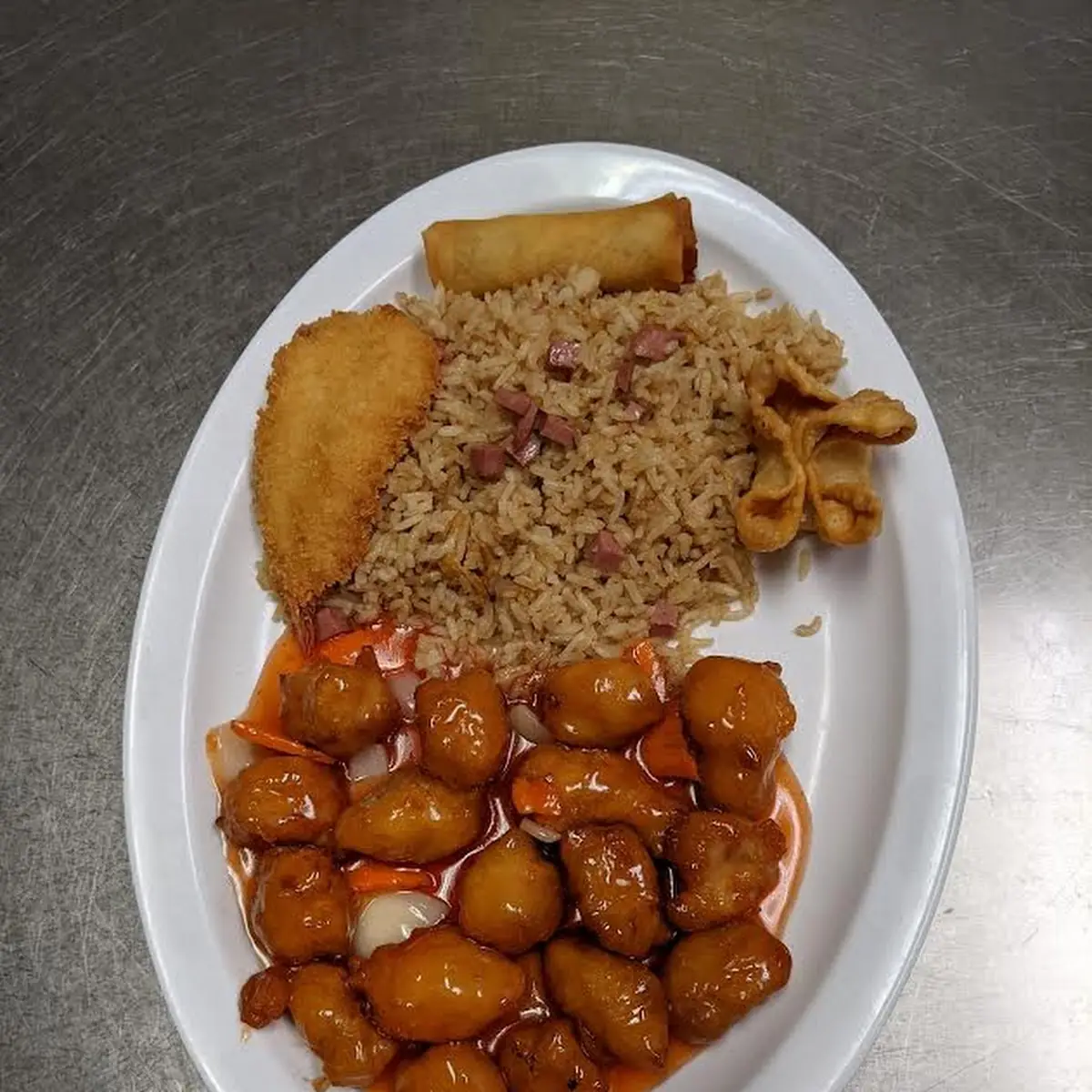 D-Sweet and Sour Chicken Dinner Combo