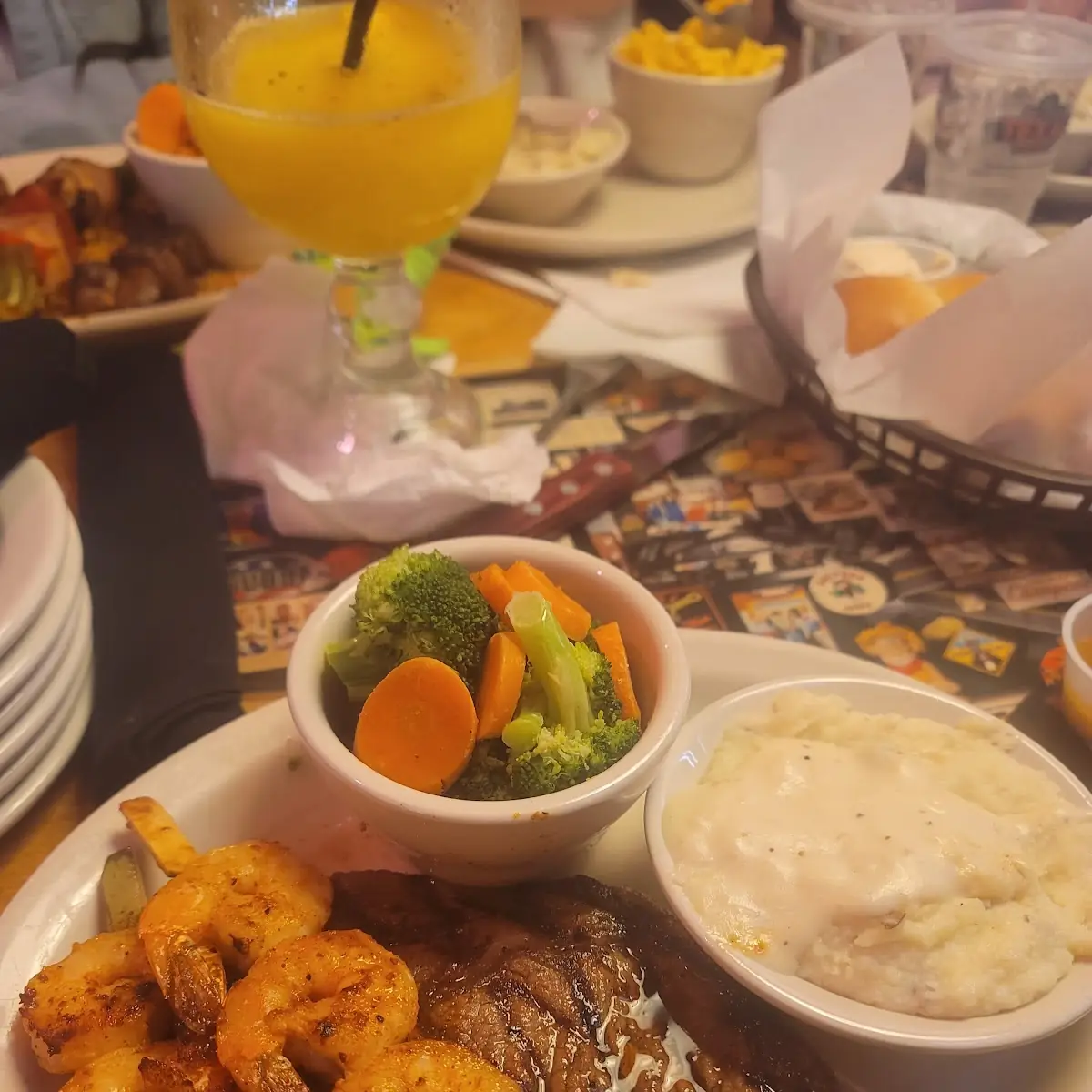 Sirloin & Grilled Shrimp Combo with 2 Sides