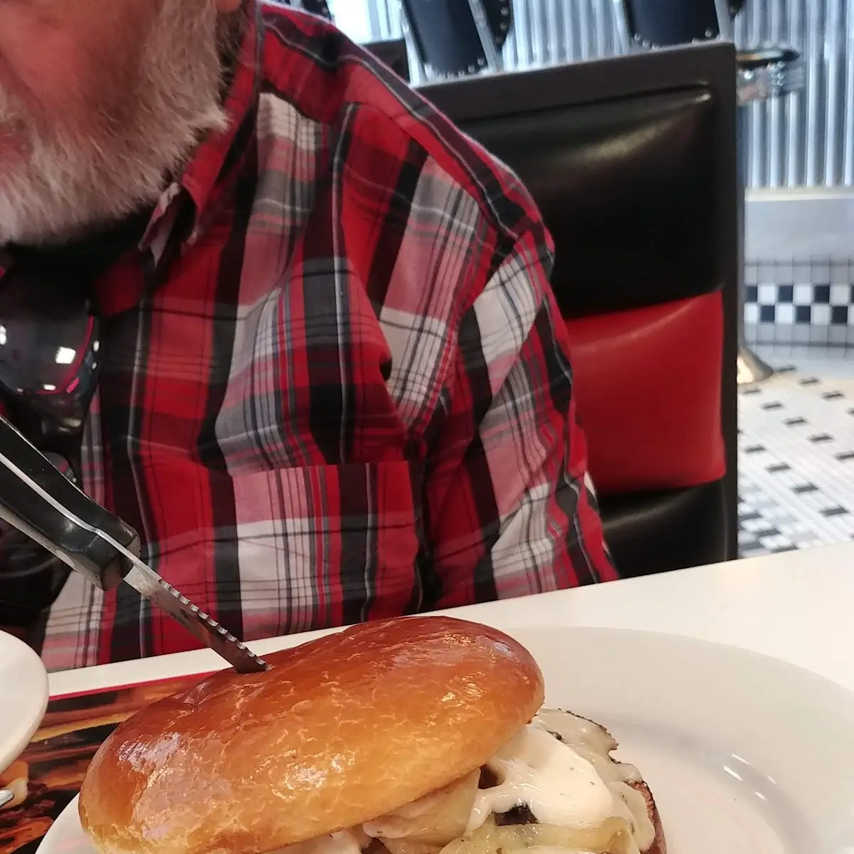 Mushroom Swiss Burger