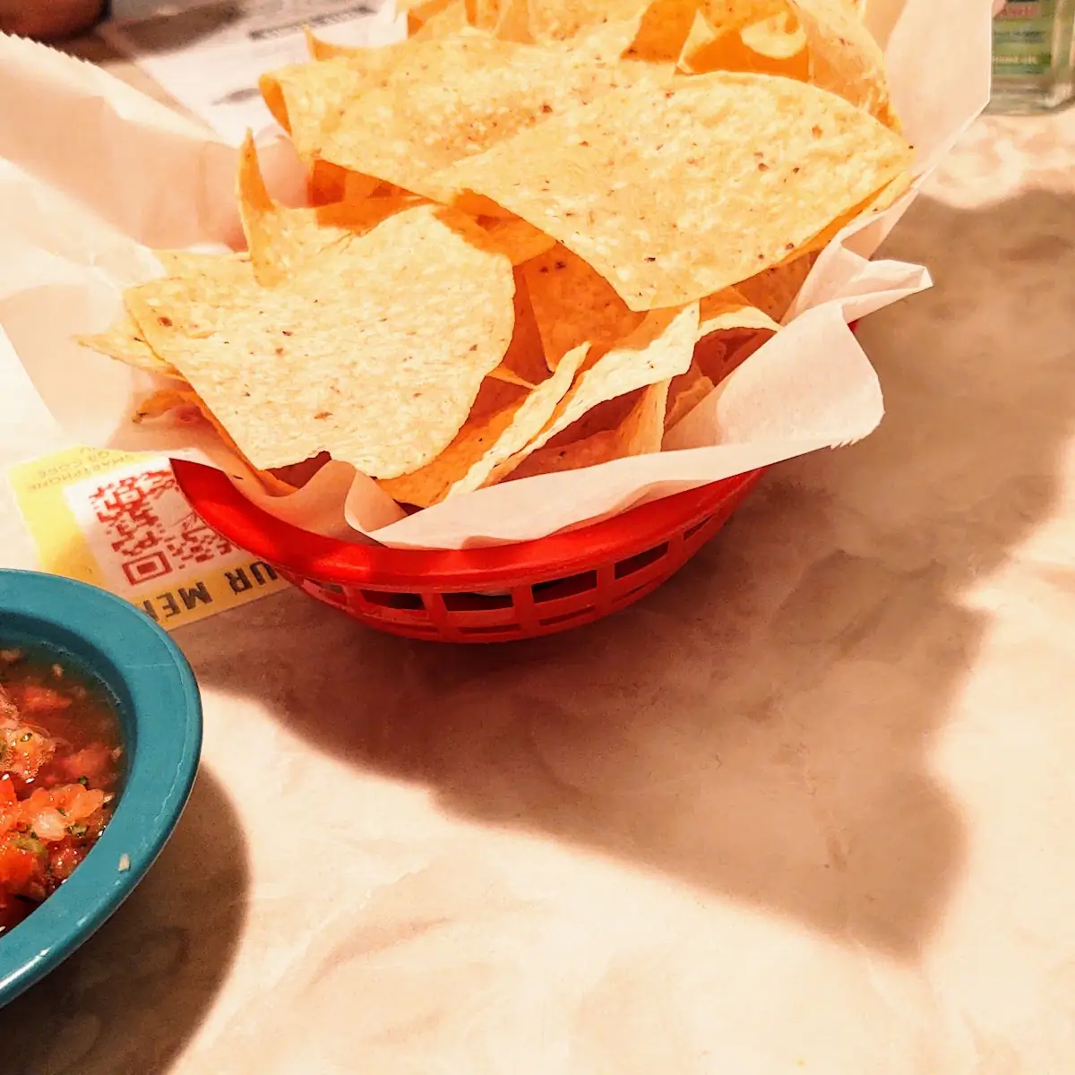 Chips and Salsa and Jalapeño Ranch Sauce