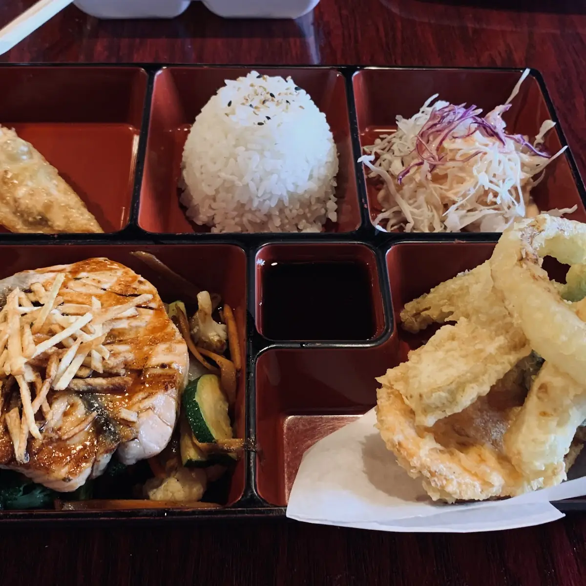 Salmon Teriyaki Bento Lunch