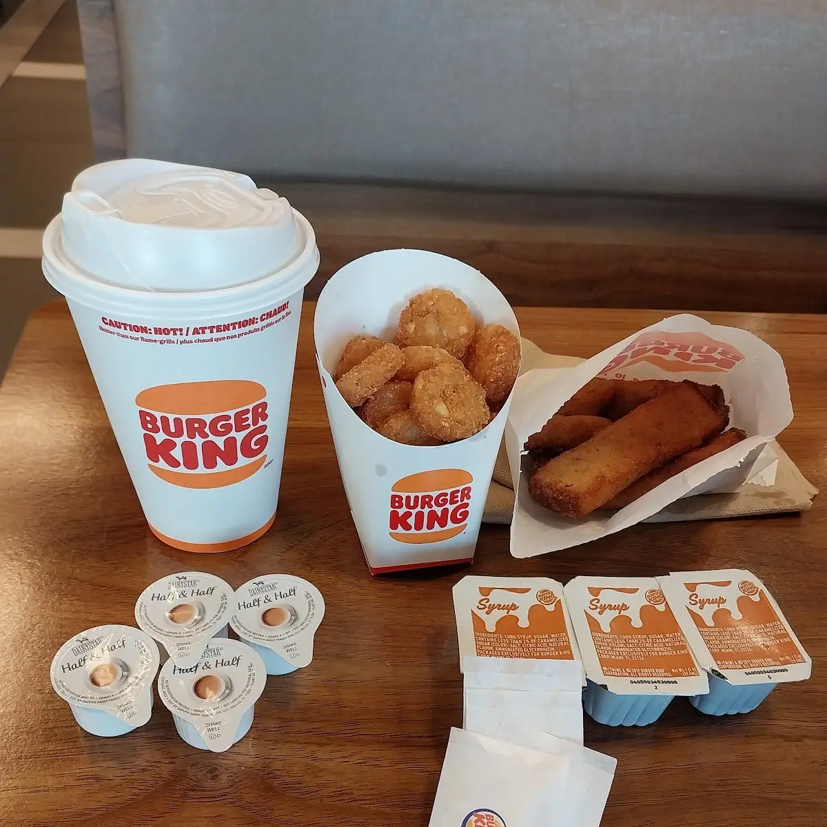 French Toast Sticks with Hash Browns
