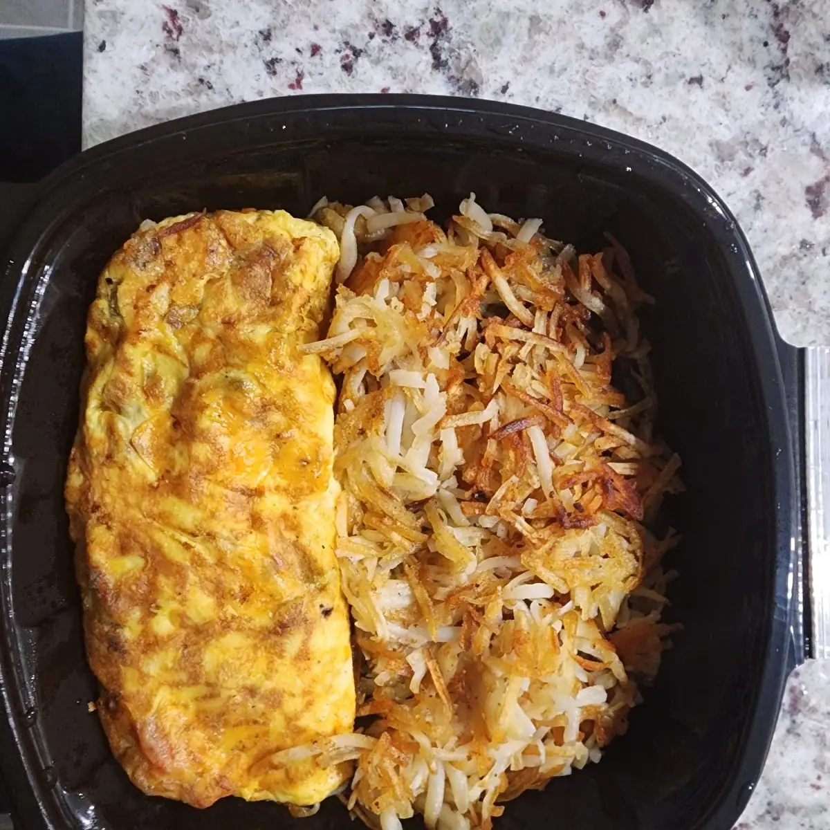 Western Omelet and Hash Browns