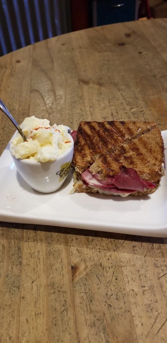 Potato Salad and Reuben Panini