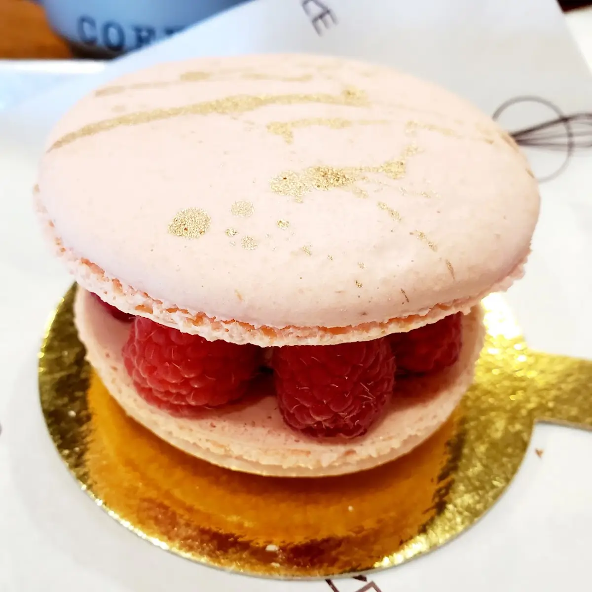 Raspberry Rose Macaron