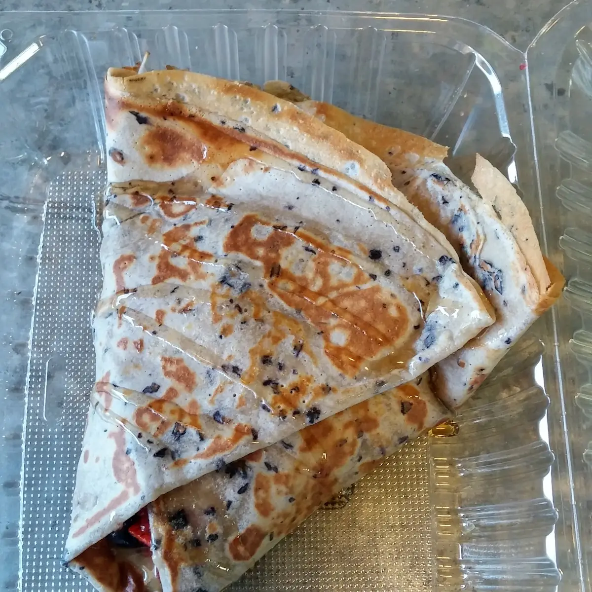 Blueberry Crepe with Lemon Curd