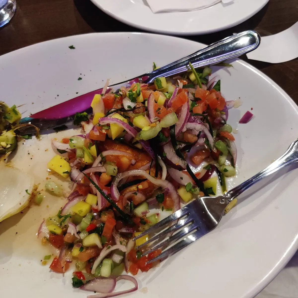 Tostada Ceviche Camaron