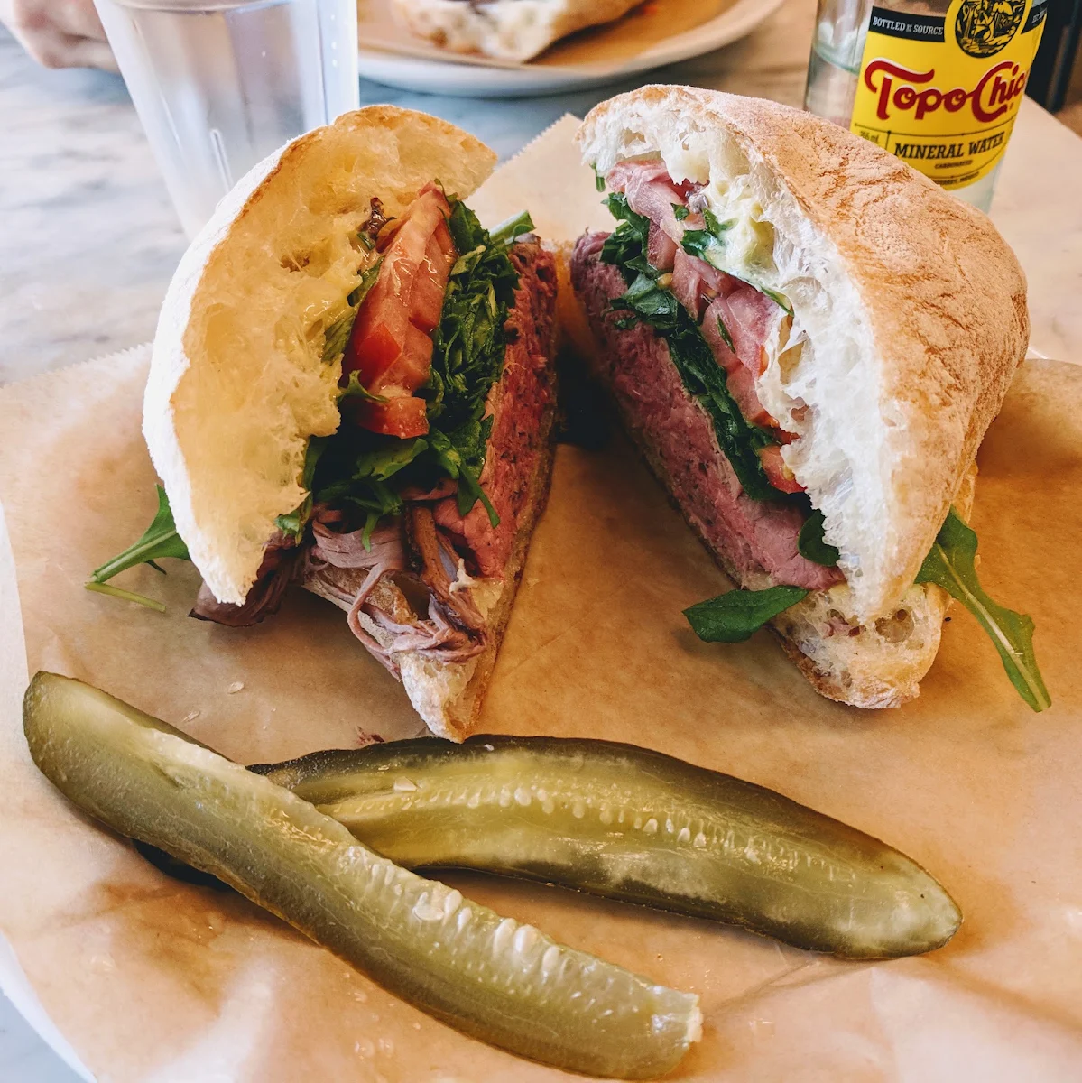 Cold Roast Beef Sandwich