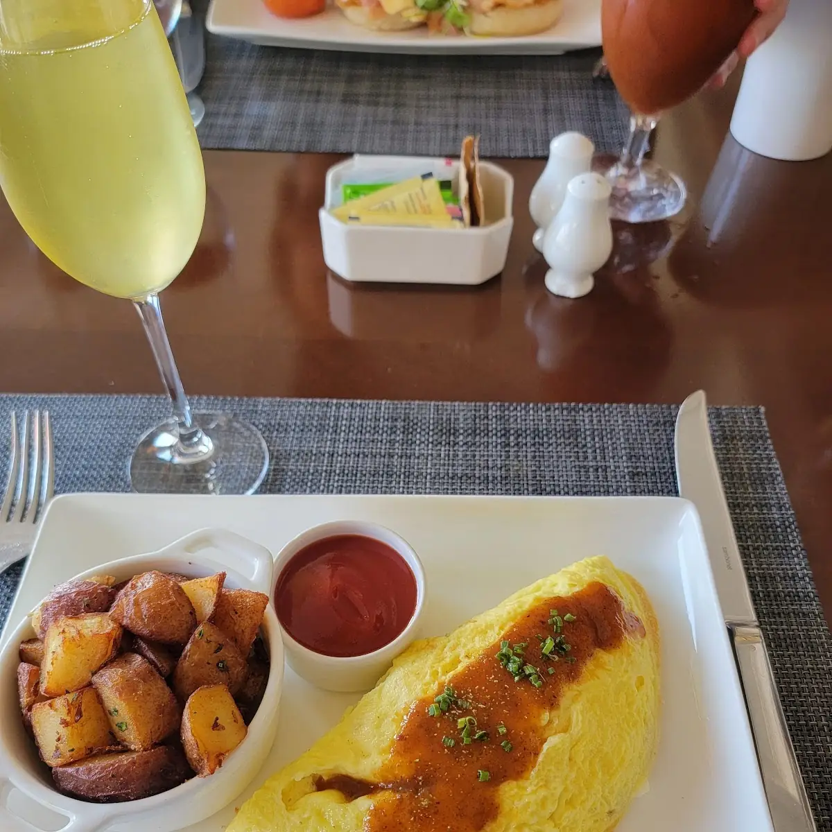 Omelette and Breakfast Potatoes