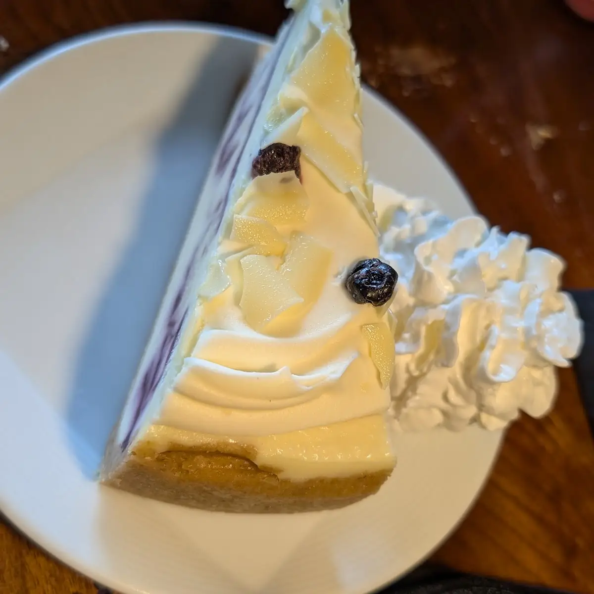 White Chocolate Blueberry Cobbler Cheesecake