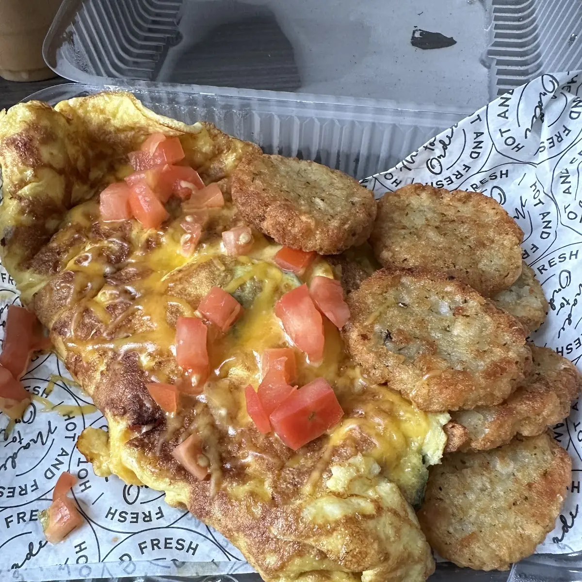 Veggie Omelette with Cheese
