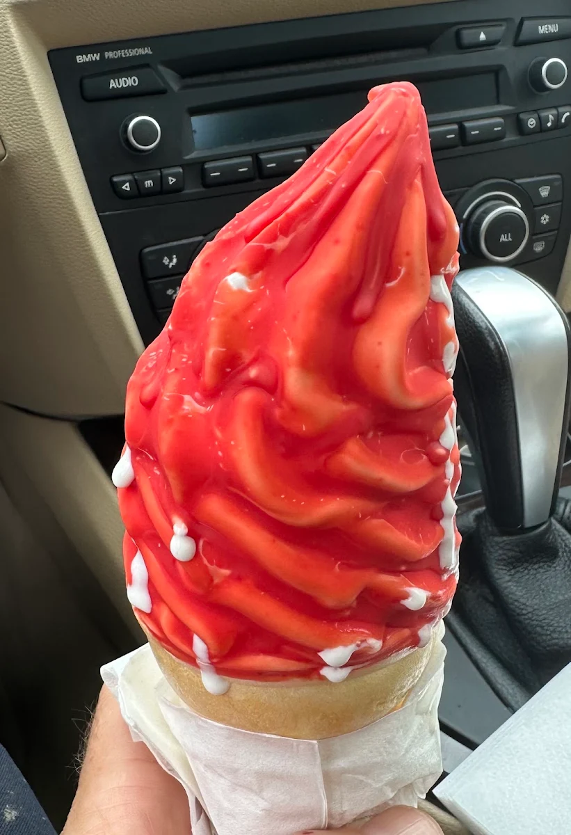 Cherry Covered Soft Serve