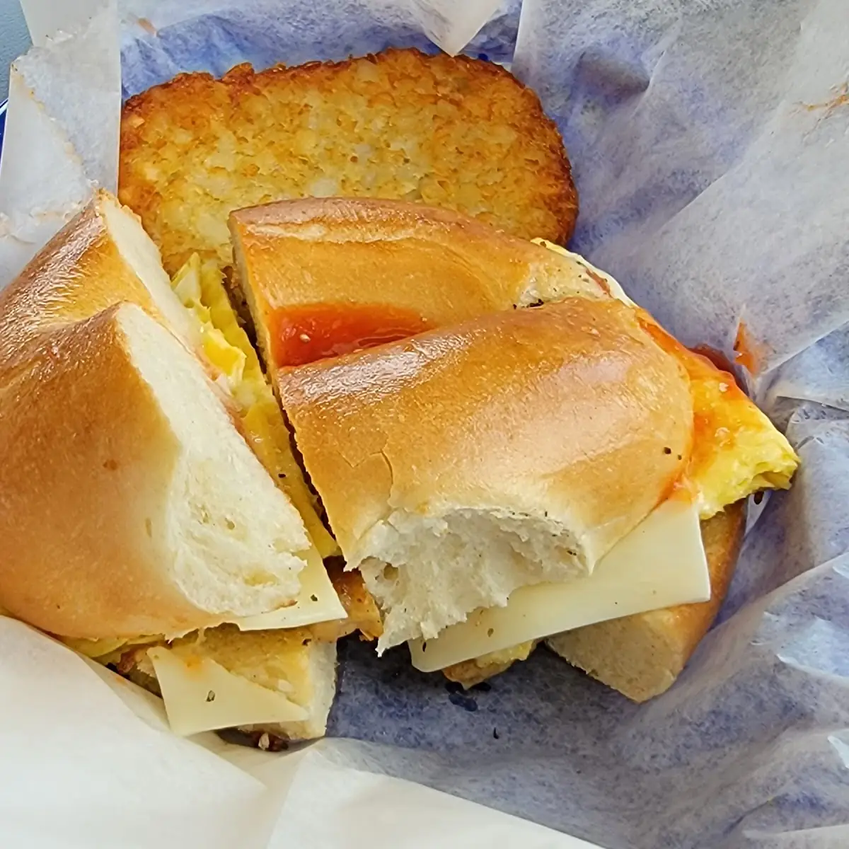 Sausage Egg and Cheese Bagel